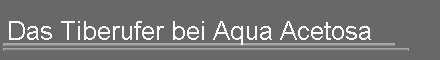 Das Tiberufer bei Aqua Acetosa